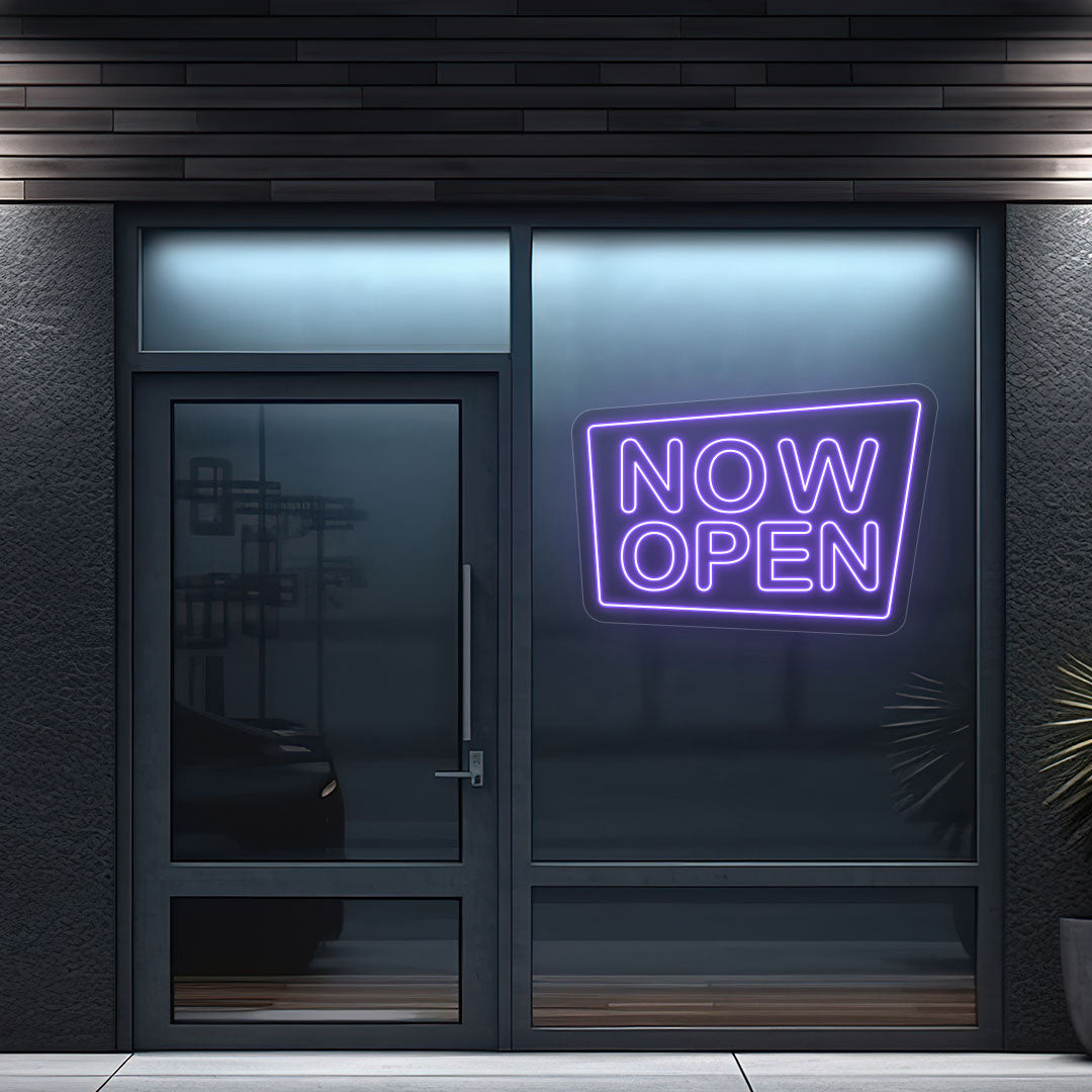 Now Open Square Sign image 5