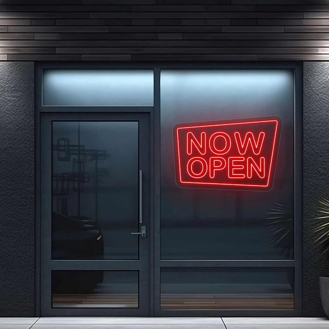 Now Open Square Sign image 9