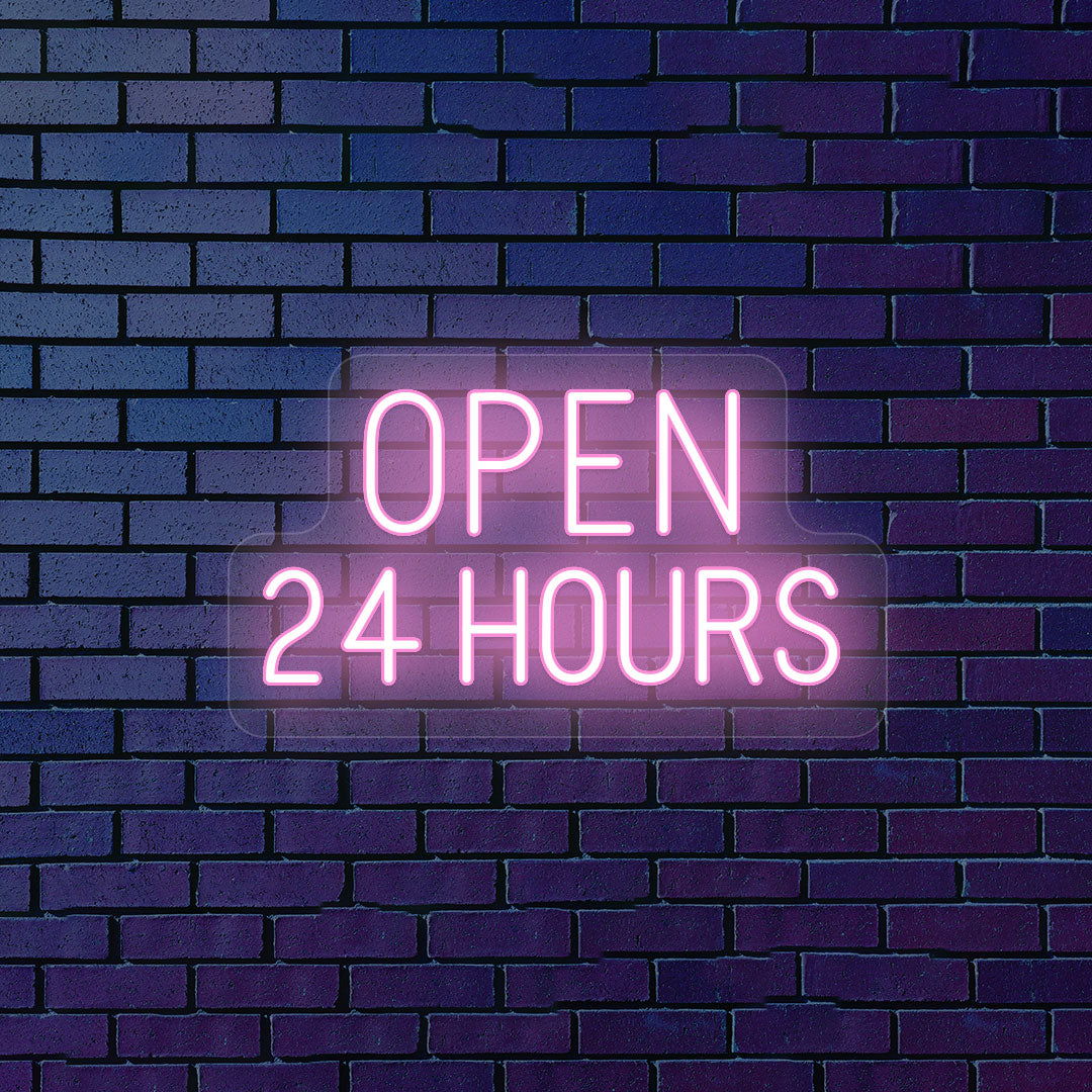 Open 24 Hours Sign image 4