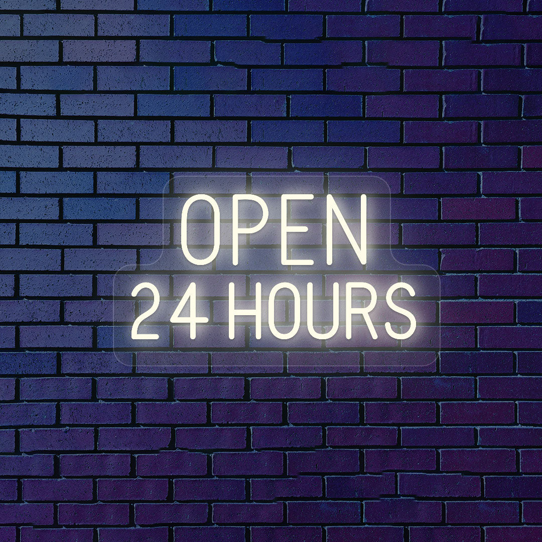 Open 24 Hours Sign image 10