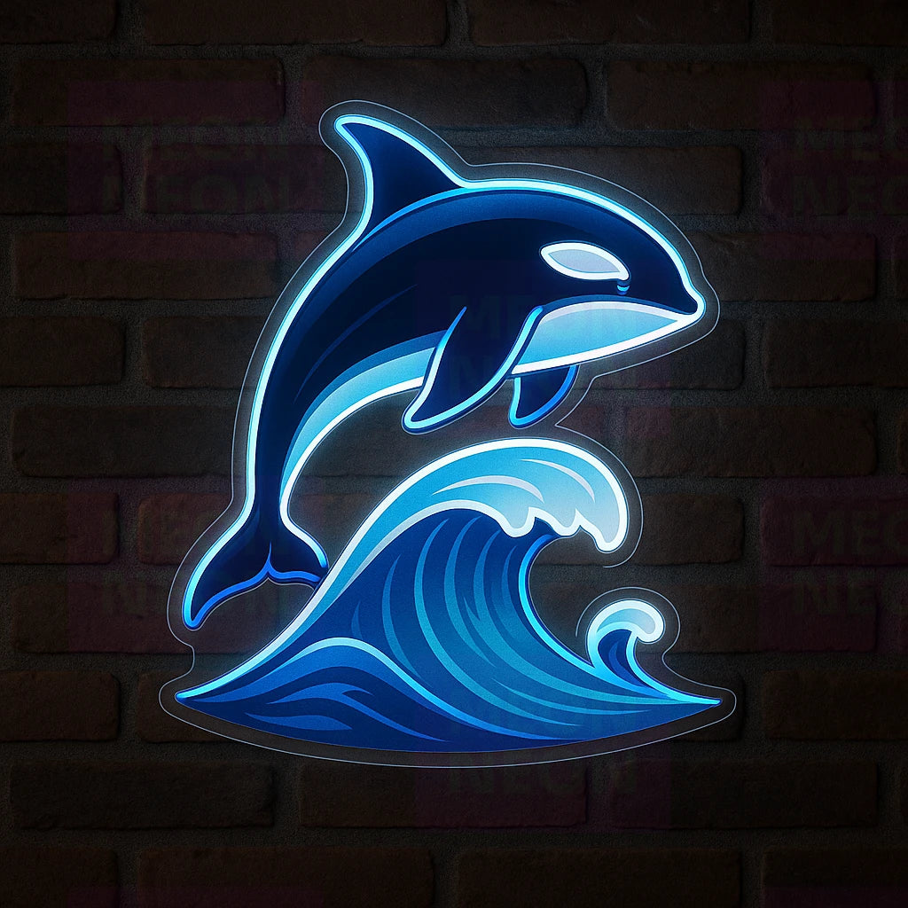 Orca Wave LED Neon Sign