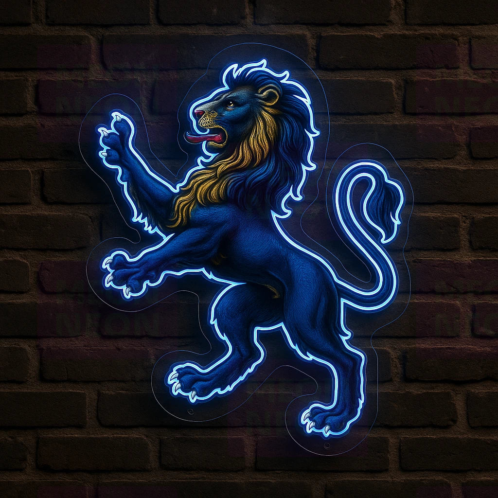 PA State Flag Lion LED Neon Sign