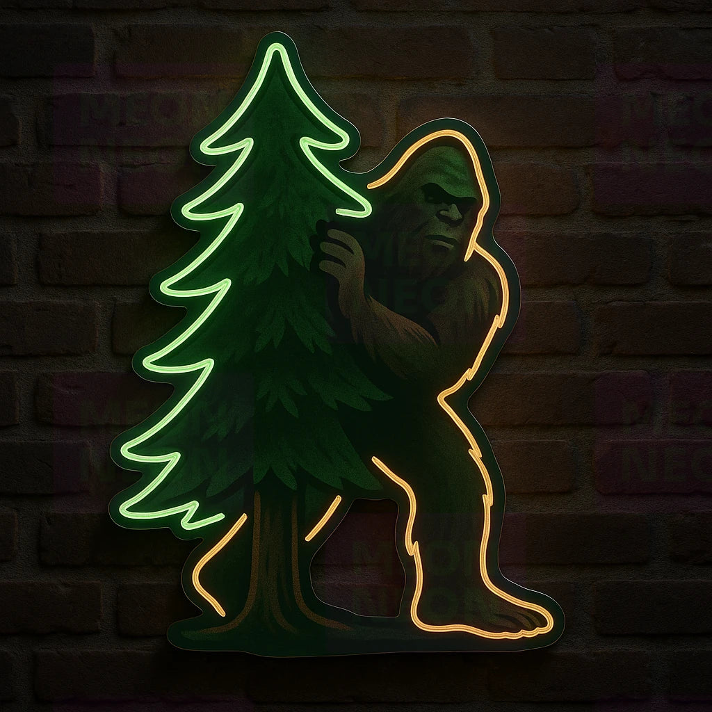 Pacific Northwest Bigfoot LED Neon Sign