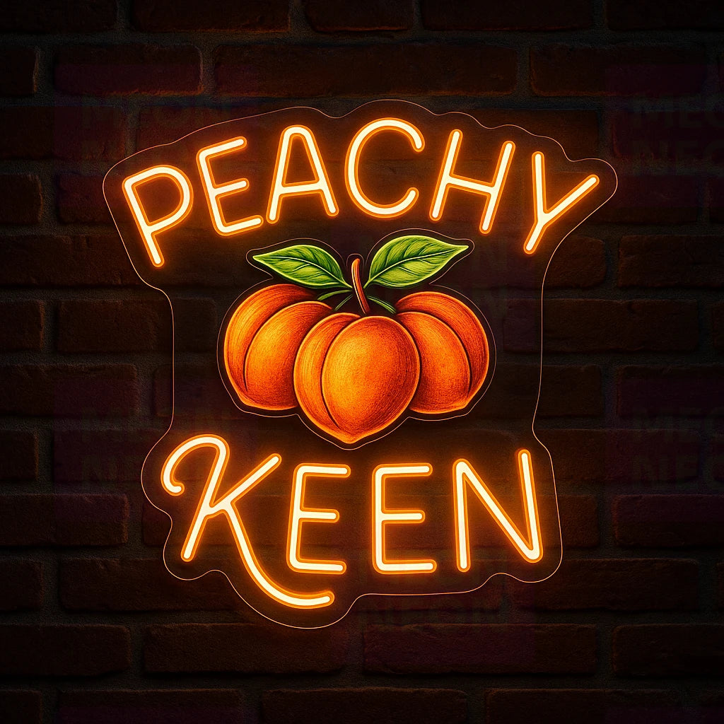 Peachy Keen Georgia LED Neon Sign