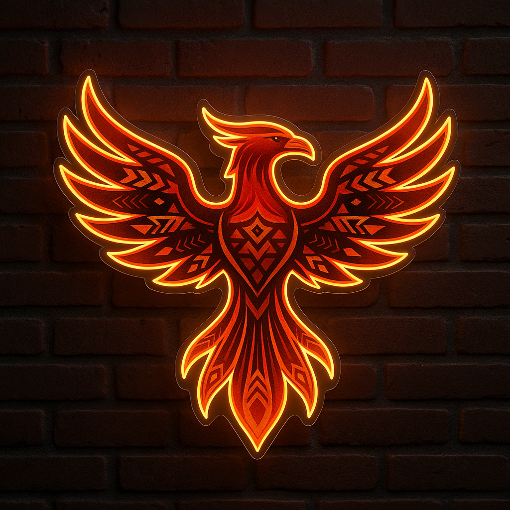 Phoenix Rising LED Neon Sign