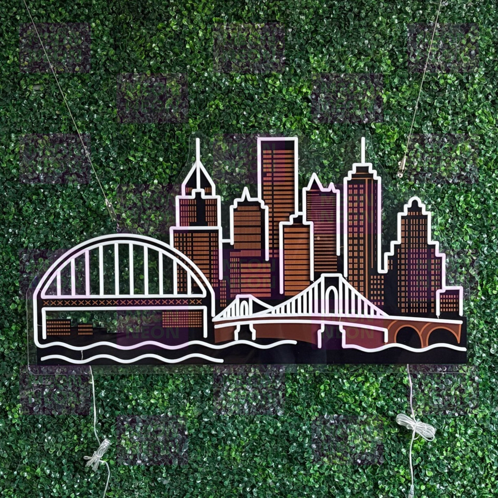 Pittsburgh Skyline LED Neon Sign - MEON NEON