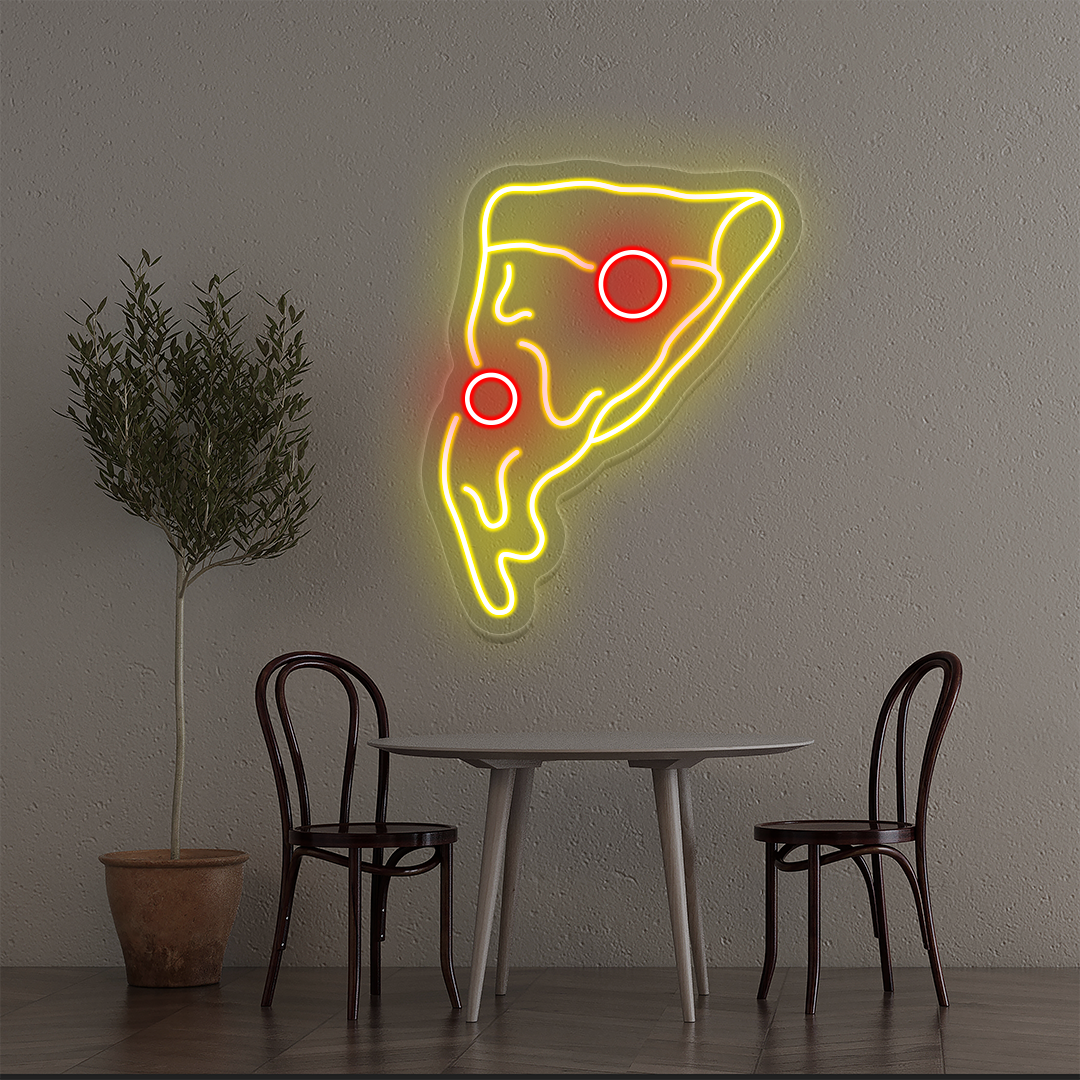 Pizza Slice Neon Sign image 0