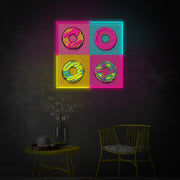 Pop Art Donuts LED Neon Sign | Food Wall Decor - MEON NEON