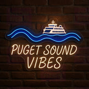 Puget Sound Vibes LED Neon Sign