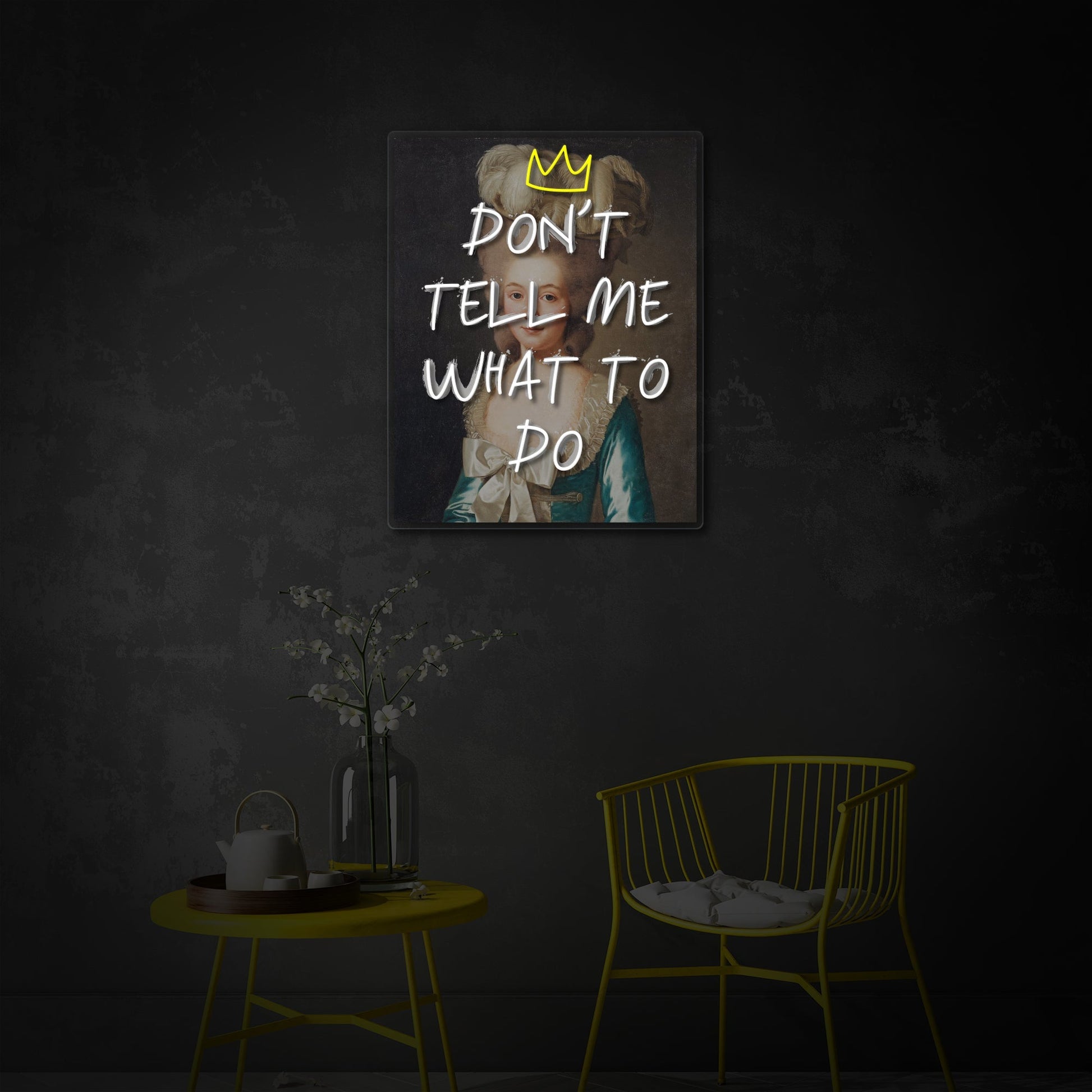 Rebel Quote LED Neon Sign | Typography Wall Art - MEON NEON