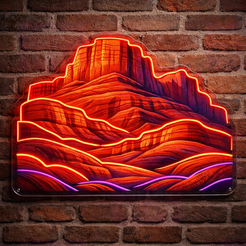 Red Rock Canyon LED Neon Sign