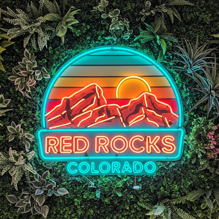 Red Rocks Colorado Neon LED Sign - MEON NEON