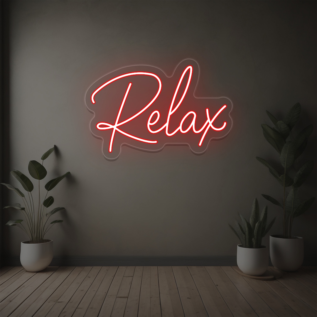 Relax Neon Sign image 9