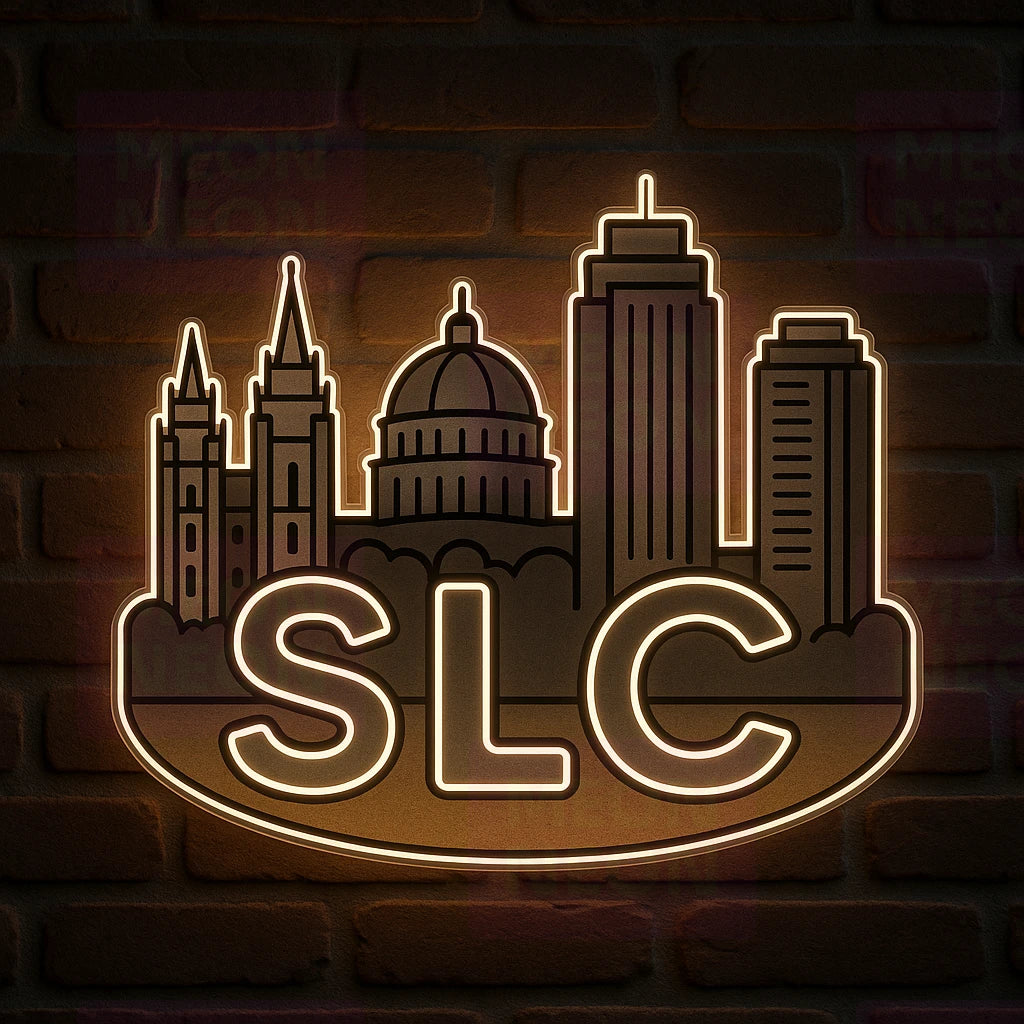 Salt Lake City Skyline LED Neon Sign