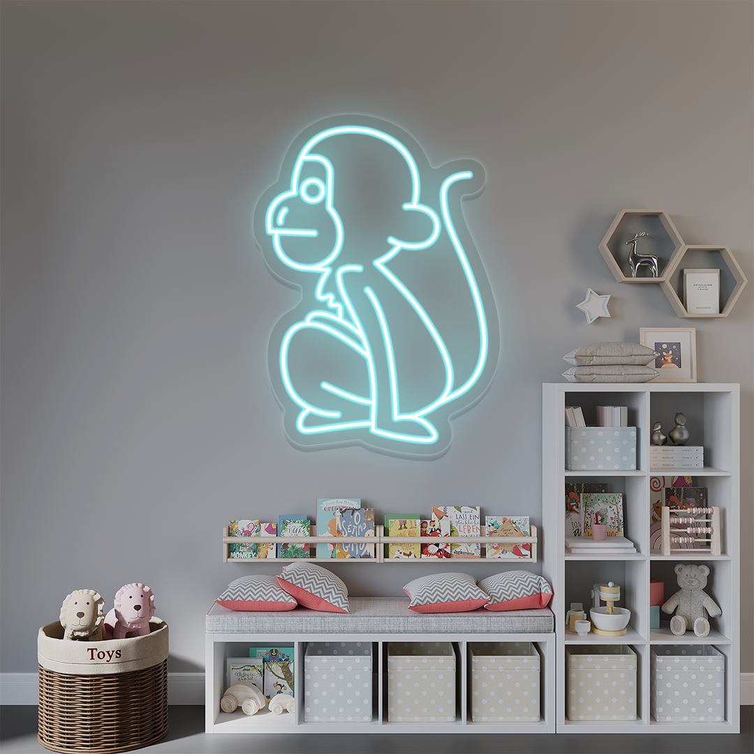 Sitting Monkey Neon Sign image 3