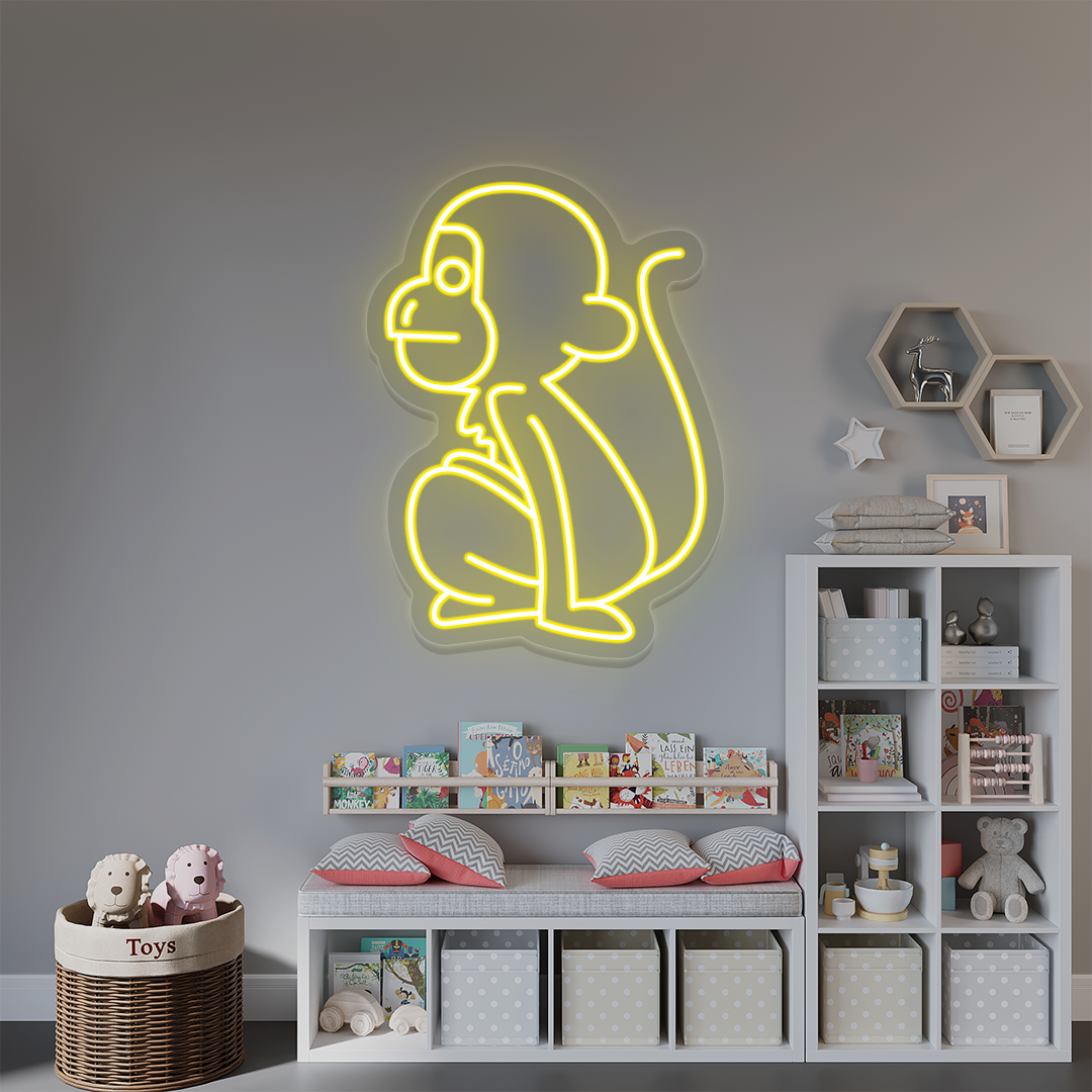Sitting Monkey Neon Sign image 5