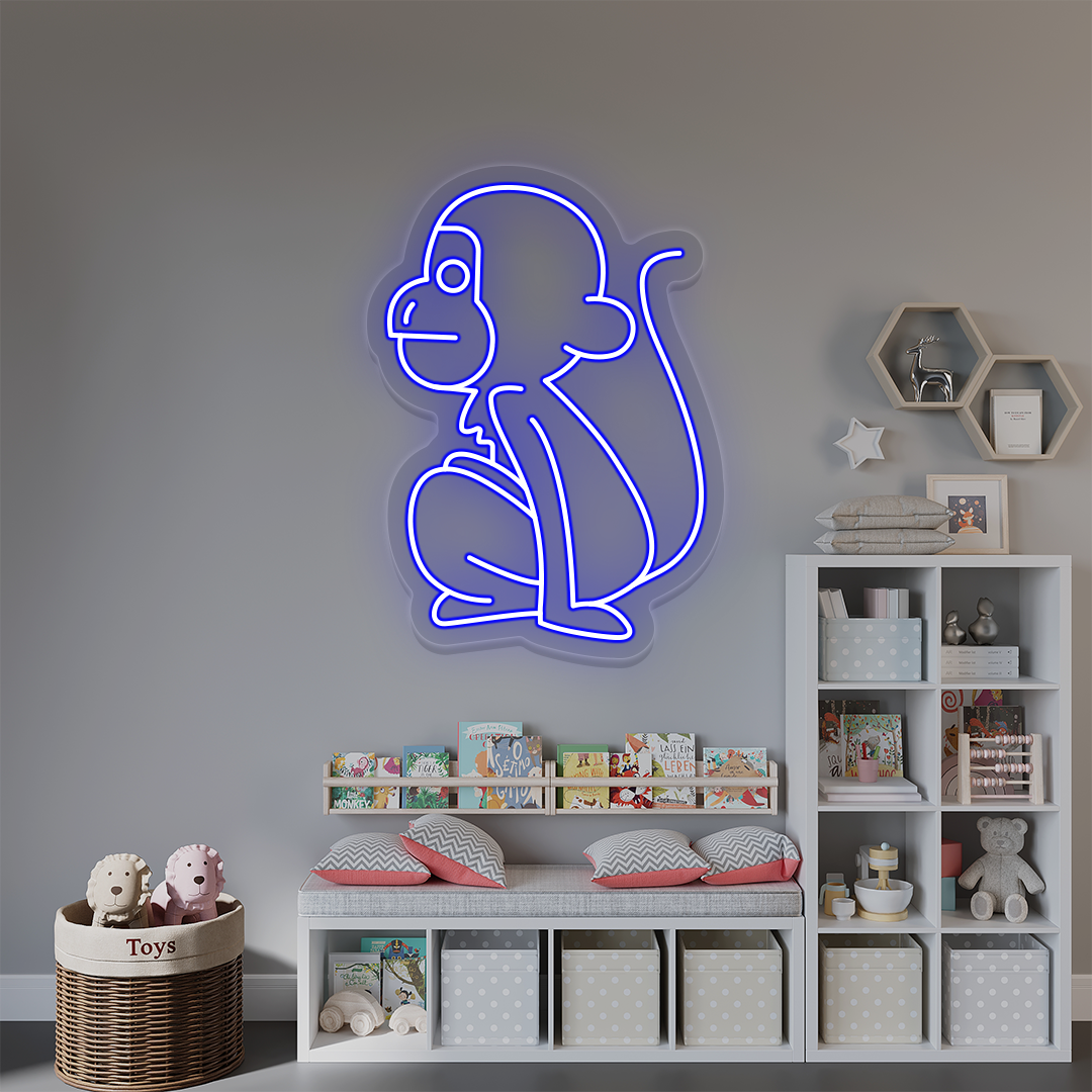 Sitting Monkey Neon Sign image 7
