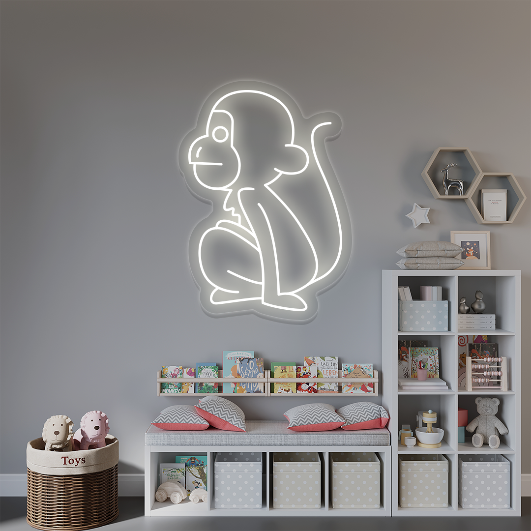 Sitting Monkey Neon Sign image 8