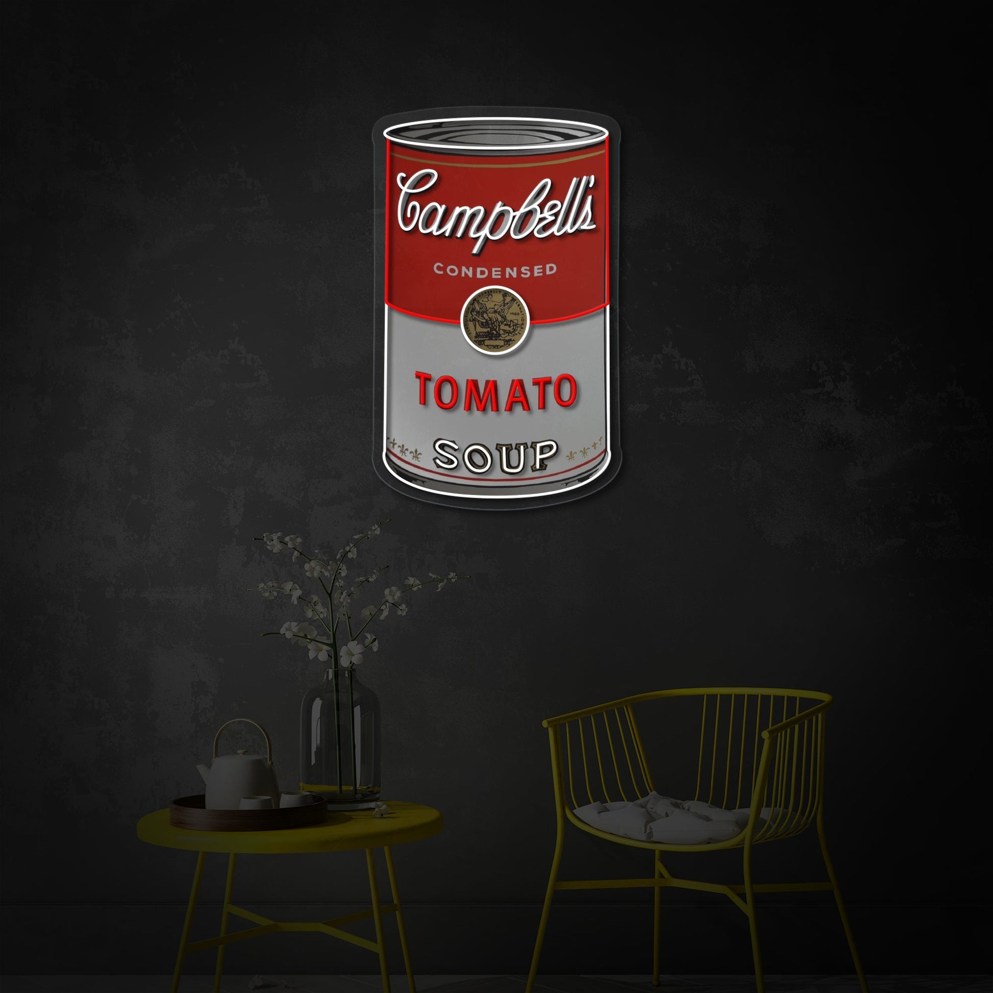Soup Can LED Neon Sign | Warhol Style Wall Art - MEON NEON