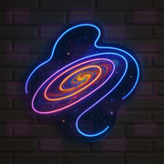 Galactic Brain Wave LED Neon Sign