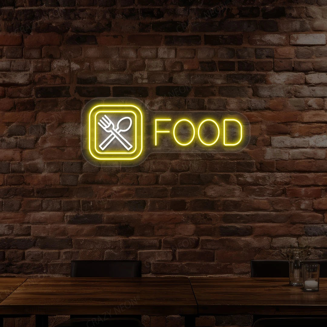 Spoon and Fork Personalized Neon Sign image 3