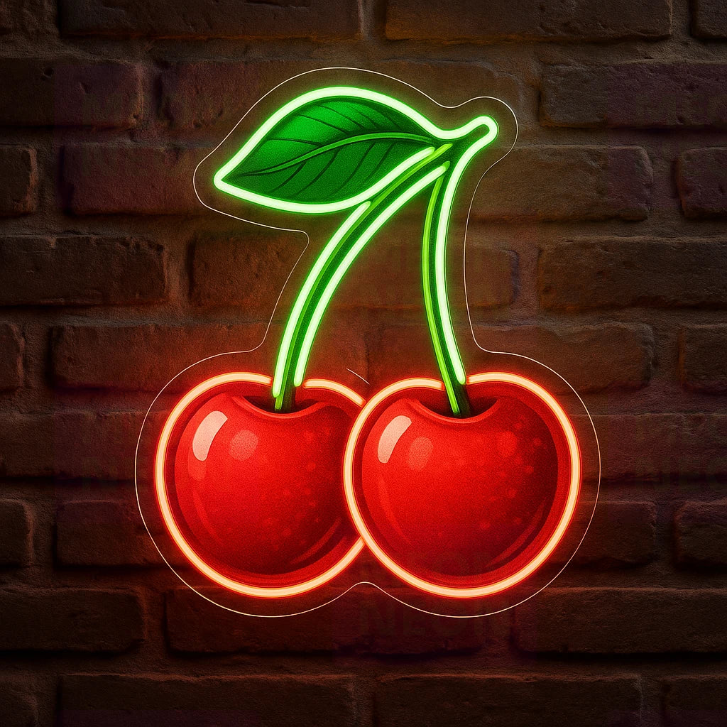 Sweet Michigan Cherries LED Neon Sign