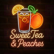 Sweet Tea & Peaches LED Neon Sign