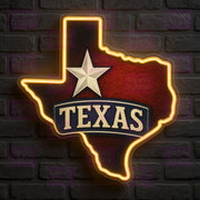 Texas Banner Ribbon Style LED Neon Sign - MEON NEON