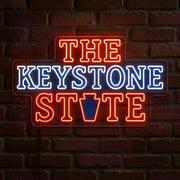 'The Keystone State' LED Neon Sign