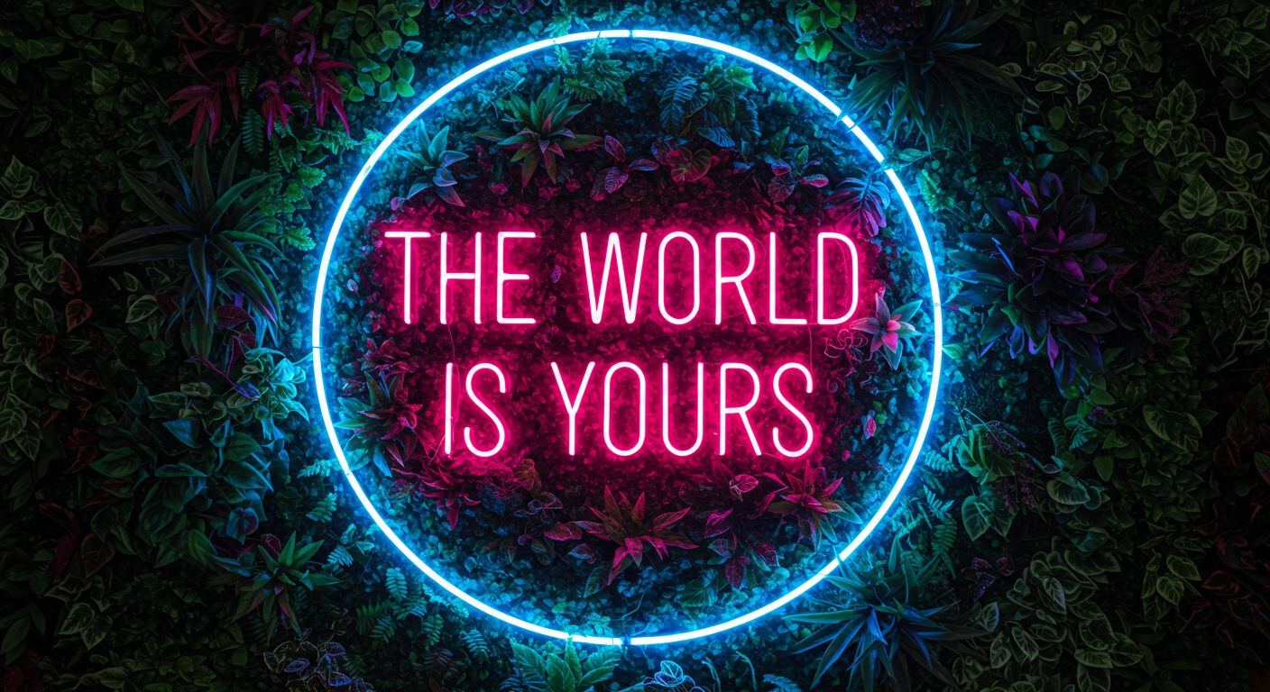 The World Is Yours LED Neon Sign - MEON NEON