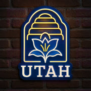 Utah State Flag Emblem LED Neon Sign