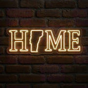 VT Home Outline LED Neon Sign