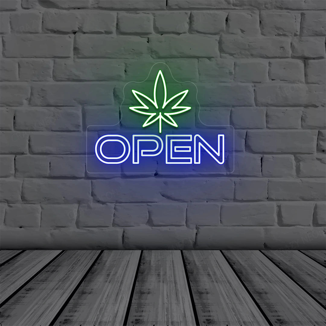 Weed Open Sign image 8