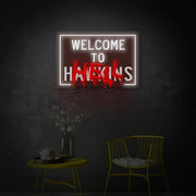 Hell Welcome LED Neon Sign | Gothic Wall Art