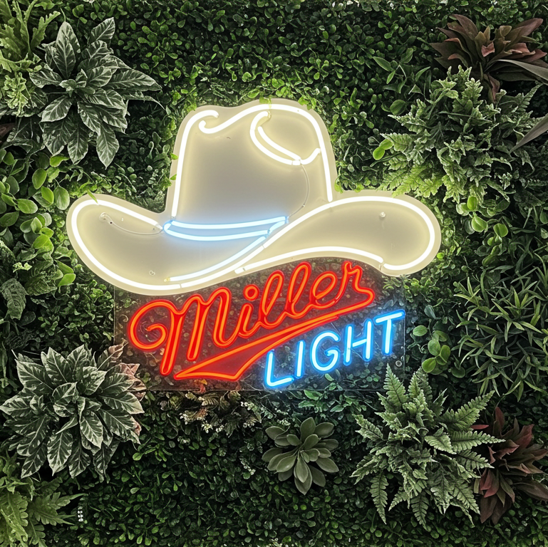 Western Miller Light LED Neon Sign | Meon Neon
