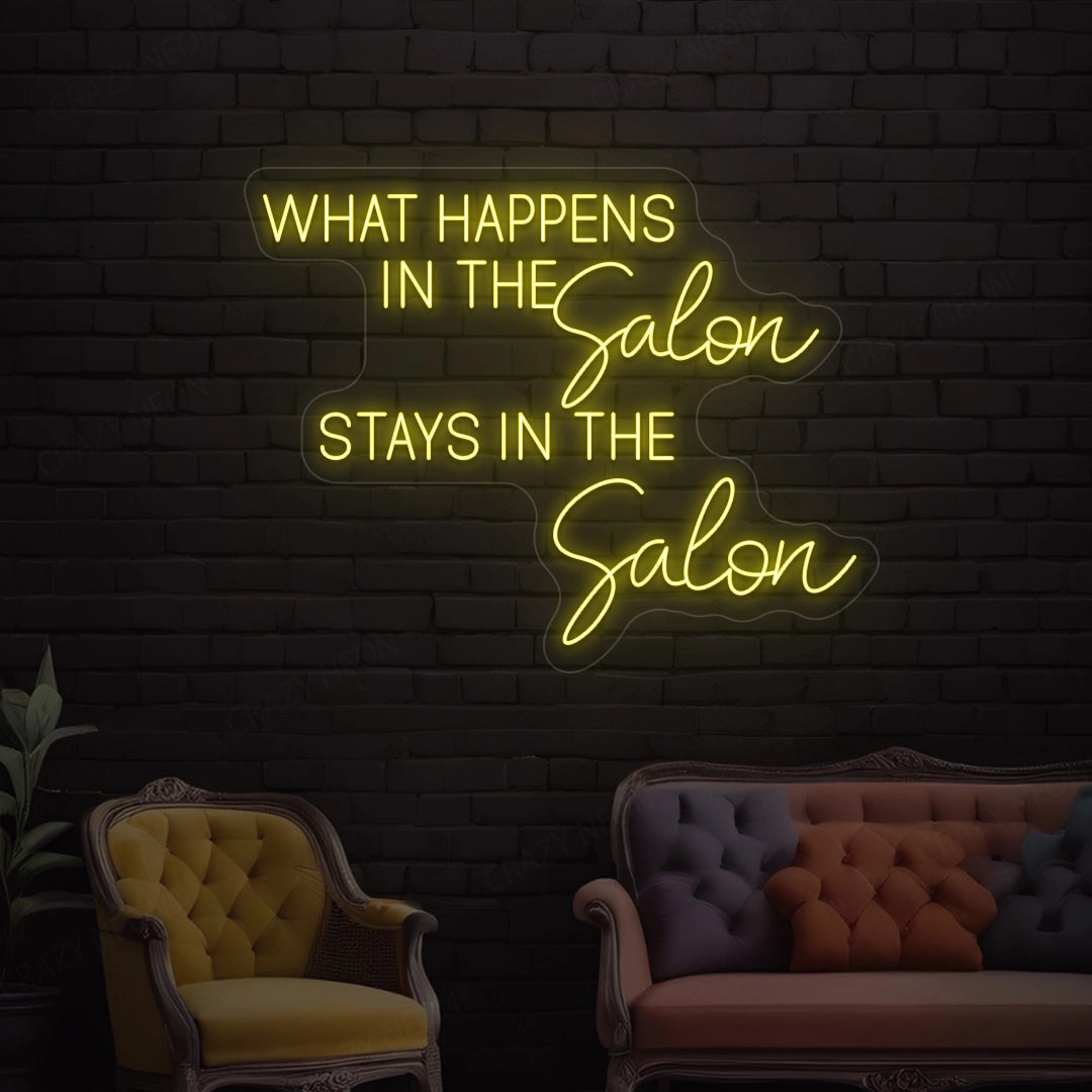 What happens in the salon stays in the salon Neon Sign image 9