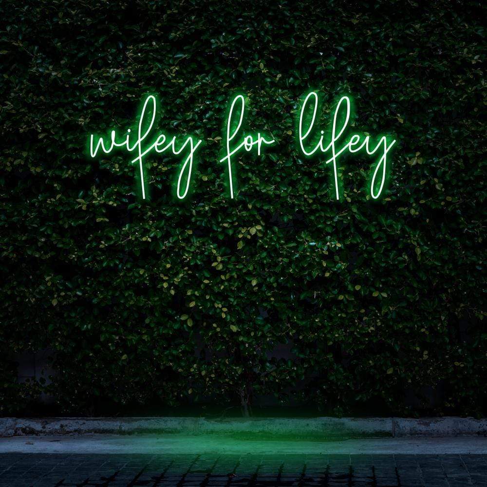 "Wifey For Lifey" Neon Sign image 2