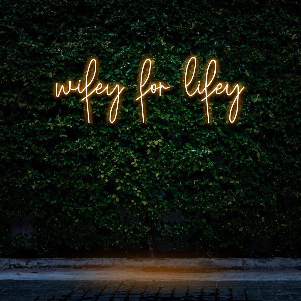 "Wifey For Lifey" Neon Sign image 3
