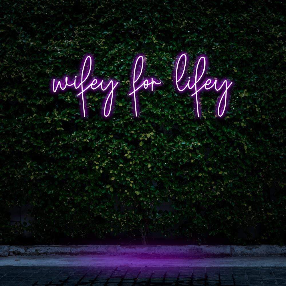 "Wifey For Lifey" Neon Sign image 5