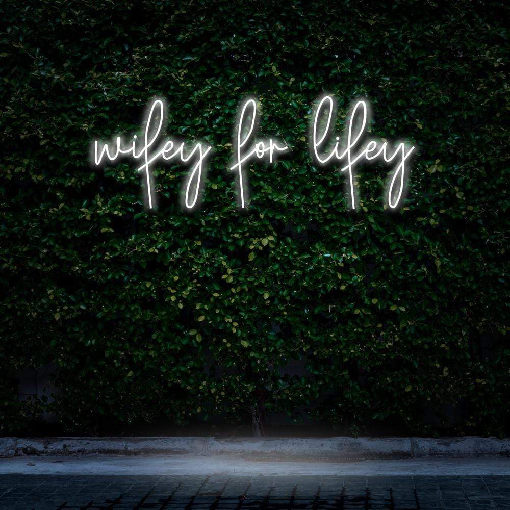 "Wifey For Lifey" Neon Sign image 8