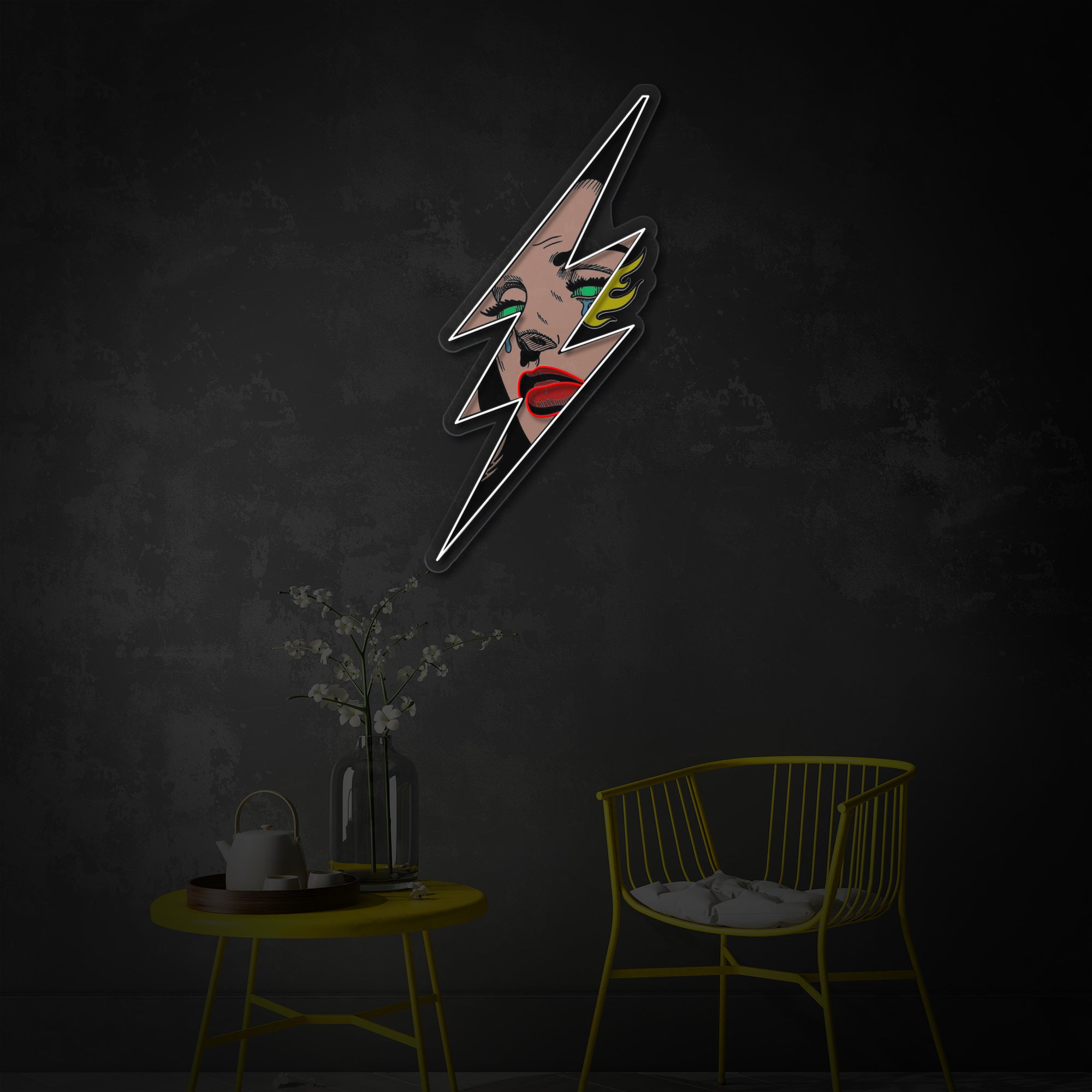 Woman Flash LED Neon Sign | Pop Art Wall Decor - MEON NEON