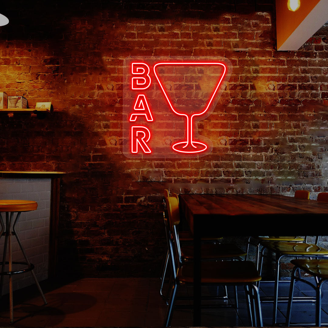 Bar and Glass Neon Sign image 5