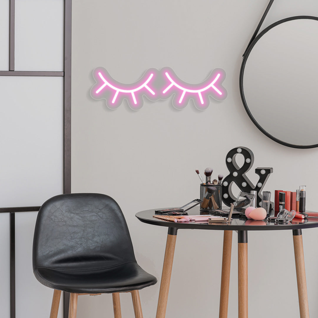 Eye Lashes Neon Sign image 0