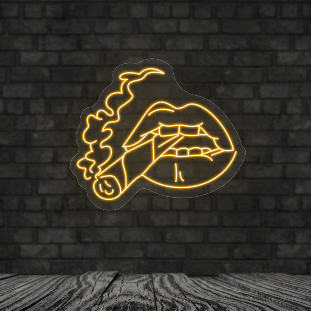 Cigarette in Mouth Neon Sign image 6
