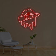 Lipstick Makeup Artist Neon Sign image 0
