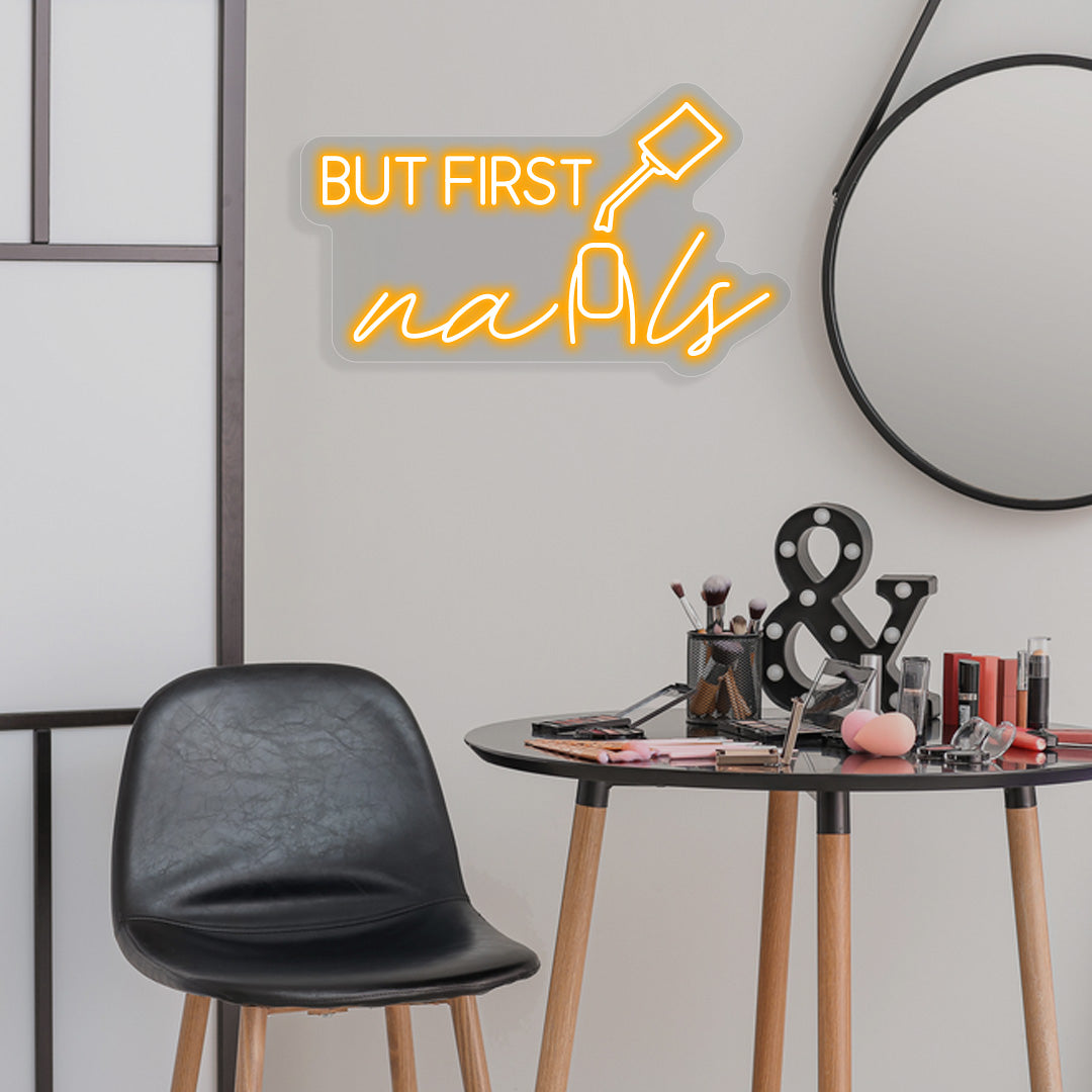 But First Nails Neon Sign image 2