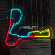 Custom Neon LED Racing Man Cave Advertising Sign Acrylic Made for Cadwell Park Circuit Powered Decorative - LED Neon Sign