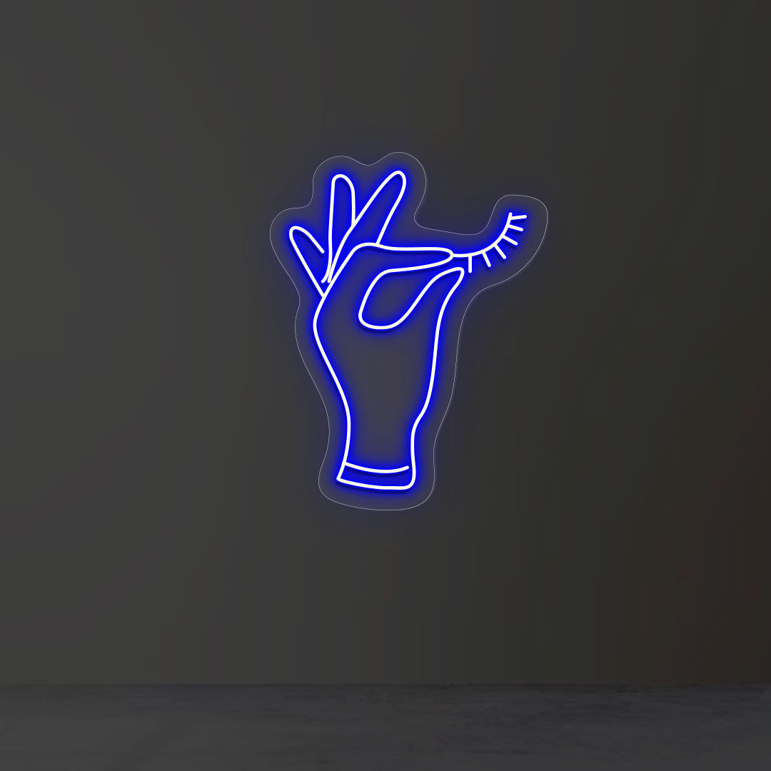 Hand Holding Eyelash Neon Sign image 8