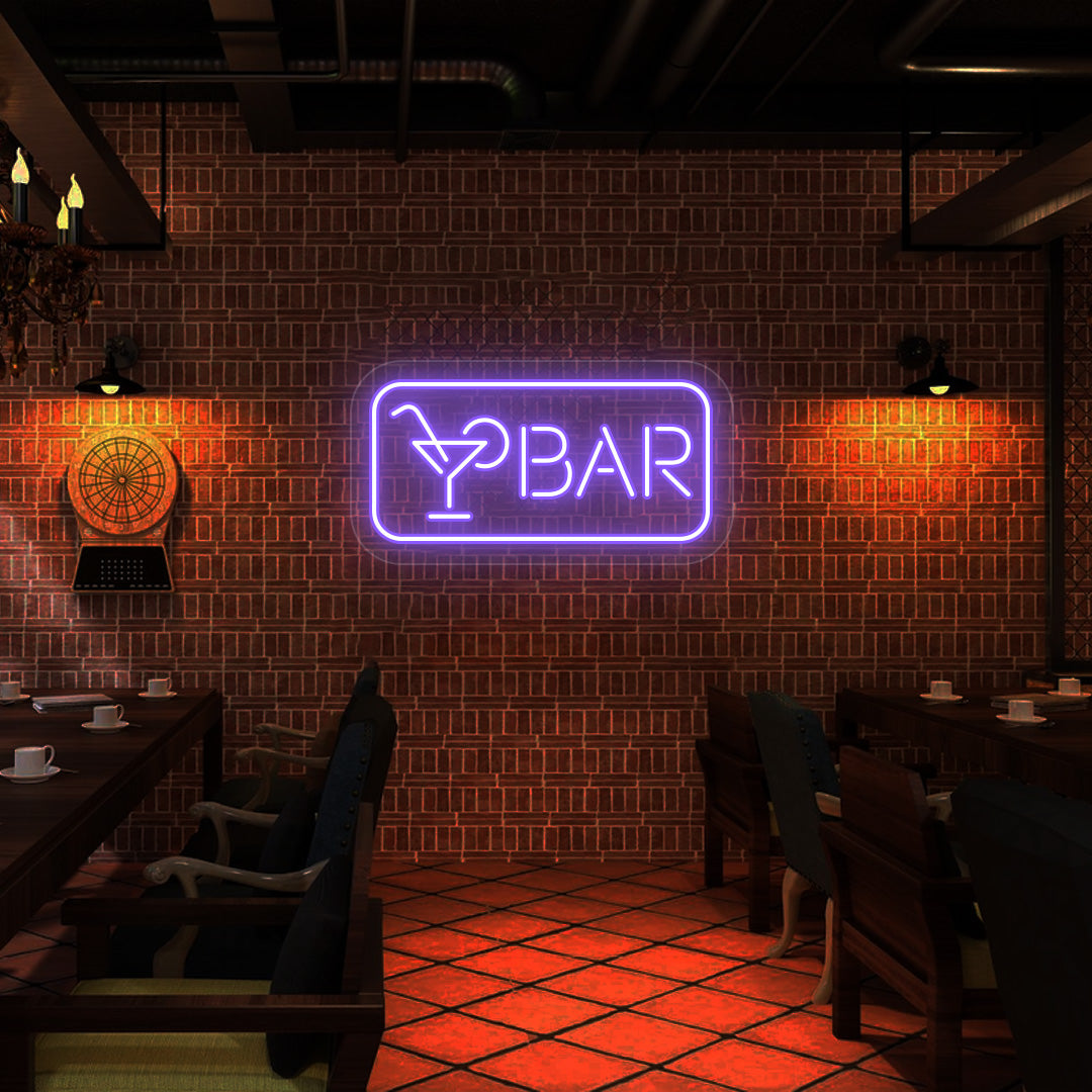Cocktail Glass Bar Neon Sign image 4