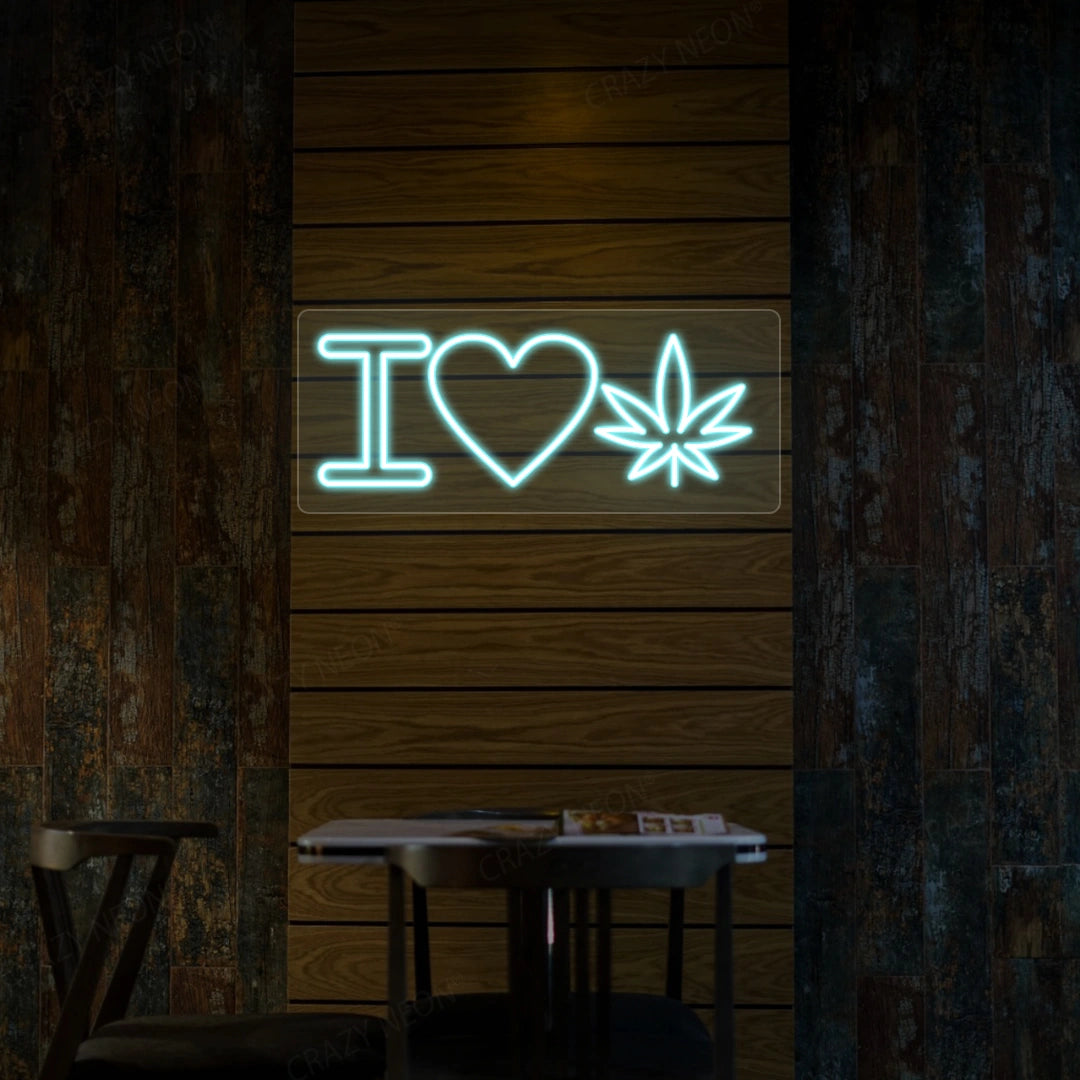 I Love Weed Neon Sign image 7